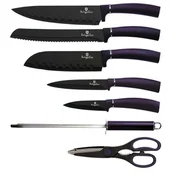 Noże kuchenne - Berlingerhaus Lumarko Zestaw noży bh-2560 purple w stojaku BH-2560 Kinghoff - miniaturka - grafika 1