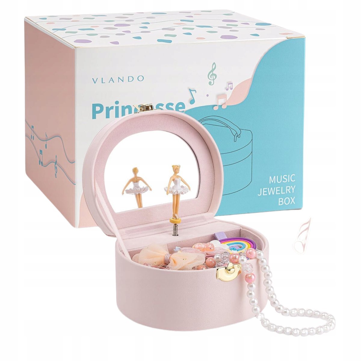 SZKATUŁKA NA BIŻUTERIĘ Z BALETNICĄ POZYTYWKA BALERINA KUFEREK