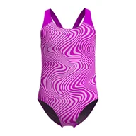 Stroje kąpielowe dla dziewczynek - Strój pływacki jednoczęściowy dziecięcy Speedo Digital Allover Splashback - miniaturka - grafika 1