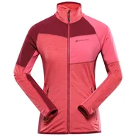 Bluzy sportowe damskie - Bluza damska Alpine Pro Onneca 2 Rozmiar: L / Kolor: różowy - miniaturka - grafika 1