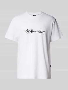T-shirt z nadrukiem z logo - Koszulki męskie - miniaturka - grafika 1