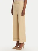 Spodnie damskie - Guess Spodnie materiałowe W6GB17 W1894 Brązowy Regular Fit - miniaturka - grafika 1