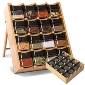 Akcesoria i części AGD - Stojak na przyprawy LADER bambusowy - miniaturka - grafika 1