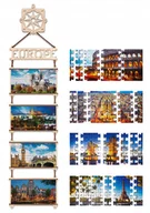 Puzzle - DREWNIANE PUZZLE 3D EUROPA KRAJOBRAZY ZESTAW DO ZŁOŻENIA DIY - miniaturka - grafika 1