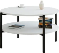 Ławy i stoliki kawowe - Biały stolik kawowy do salonu R4-H12 - miniaturka - grafika 1