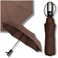 Parasole - Parasol automatyczny składany męski damski automat XL z pokrowcem brązowy - miniaturka - grafika 1