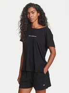 Koszulki i topy damskie - Emporio Armani T-Shirt EW000780 AF12192 UC001 Czarny Regular Fit - miniaturka - grafika 1
