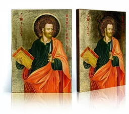 Ikona religijna Święty Bartłomiej Apostoł - Ikony i obrazy sakralne Ikona religijna Święty Bartłomiej Apostoł - Ikony i obrazy sakralne - miniaturka - grafika 1