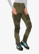 Odzież trekkingowa damska - Spodnie trekkingowe damskie Fjallraven Keb Agile Trousers - laurel green/deep forest - miniaturka - grafika 1