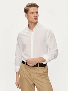 Tommy Hilfiger Koszula MW0MW34632 Biały Slim Fit - Koszule męskie - miniaturka - grafika 1