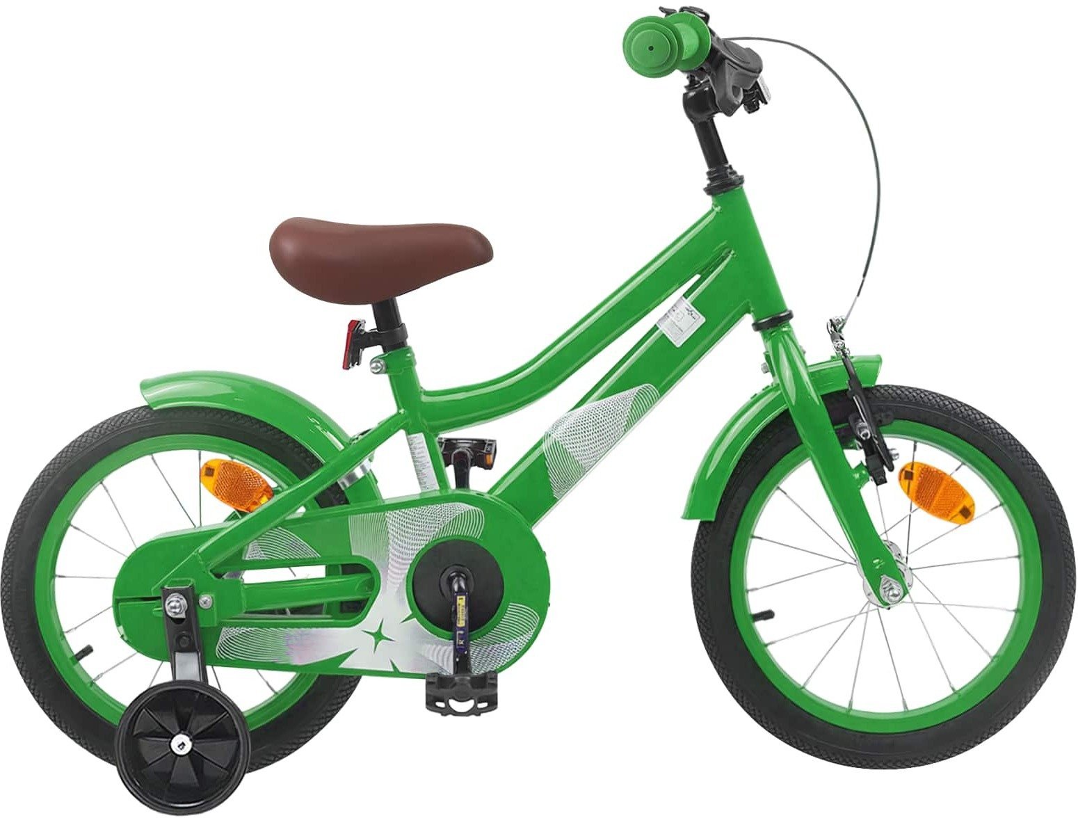 vidaXL vidaXL Rower Dziecięcy 16 Cali dla dzieci w wieku 4-6 lat Zielony