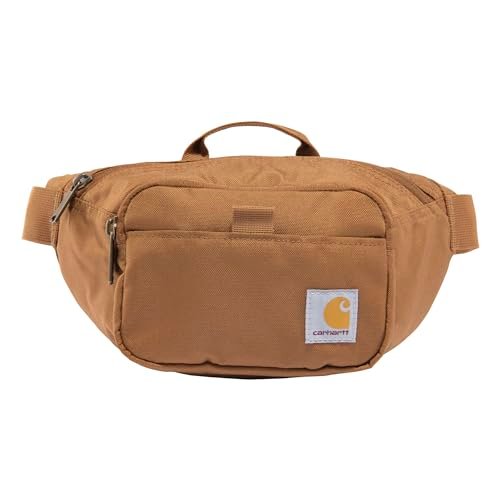 Carhartt Plecak biodrowy unisex Essential, trwały, wodoodporny plecak biodrowy, Carhartt brown, One Size, Niezbędny pas biodrowy, trwały, wodoodporny plecak biodrowy