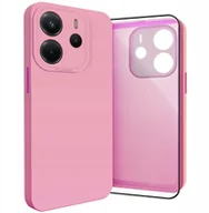 Etui i futerały do telefonów - Etui do Xiaomi Redmi Note 14 4G Osłona Kamery, Różowe, Ochronne Szkło - miniaturka - grafika 1