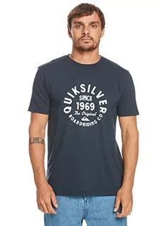 Koszulki męskie - Quiksilver Koszulka męska Basic Blue S - grafika 1