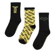 Skarpetki dla dzieci - Skarpety długie Batman CEO-ACCCS-AW25-205WBBAT(3-PACK) Czarny - miniaturka - grafika 1