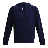 Bluzy męskie - Bluza męska Under Armour Rival Fleece Hoodie Midnight Navy XL - miniaturka - grafika 1