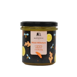 Miód Mikstura z cytryną, imbirem i kurkumą / Bartnik Mazowiecki - Miód - miniaturka - grafika 1