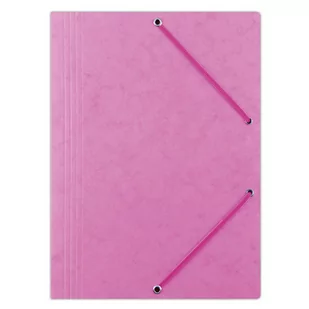 OFFICE PRODUCTS Teczka z gumką preszpan, A4, 390gsm, 3-skrz., różowa 21194011-13 - Teczki i skoroszyty - miniaturka - grafika 1