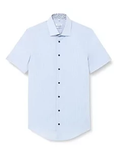 Seidensticker Męska koszula Slim Fit z krótkim rękawem, jasnoniebieska, 36, jasnoniebieski, 36 - Koszule męskie - miniaturka - grafika 1