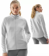 Bluzy damskie - Polar damski na zamek bluza 4F F191 27S szary S - miniaturka - grafika 1