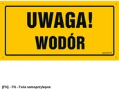 Tablice BHP - TD Systems OA190 - Uwaga wodór 400x200 - miniaturka - grafika 1