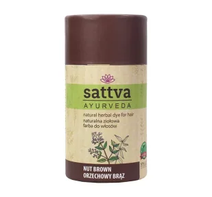 Sattva Henna orzechowy brąz SATTVA 150g - Farby do włosów i szampony koloryzujące - miniaturka - grafika 1