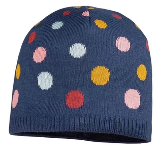 Czapeczki dla niemowląt - Maximo czapka w kropki dziewczęca 13571-377400_1 55 ciemnoniebieska - grafika 1