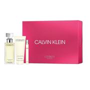 Zestawy perfum damskich - Calvin Klein Zestaw Eternity Woman 100ML + 10ML - miniaturka - grafika 1