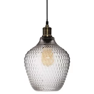 Atmosphera Lampa sufitowa szklana OMAHA 25 cm kolor transparentny 167610 - Lampy sufitowe - miniaturka - grafika 1