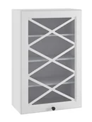 Meble kuchenne - Bristol Witryna Wisząca Wysoka Gv-60-H92 Biały Mat - miniaturka - grafika 1