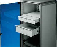 Akcesoria do szaf serwerowych - SCHROFF Szuflada SCHROFF 19, 1 HU, RAL 7035, RAL 7035 jasnoszary - miniaturka - grafika 1