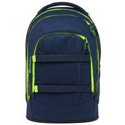 Plecaki szkolne i tornistry - Satch pack Plecak szkolny 45 cm dark blue neon yellow - miniaturka - grafika 1