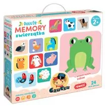 CzuCzu. Duuuże Memory. Zwierzątka - Książki edukacyjne CzuCzu. Duuuże Memory. Zwierzątka - Książki edukacyjne - miniaturka - grafika 1