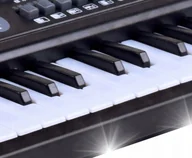 Instrumenty muzyczne dla dzieci - Keyboard Organy Elektroniczne Pianino z Mikrofonem 61 Klawiszy Zasilacz - miniaturka - grafika 1