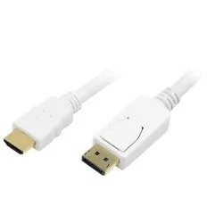 Logilink Kabel DisplayPort - HDMI2 m biały (CV0055) - Kable komputerowe i do monitorów - miniaturka - grafika 2