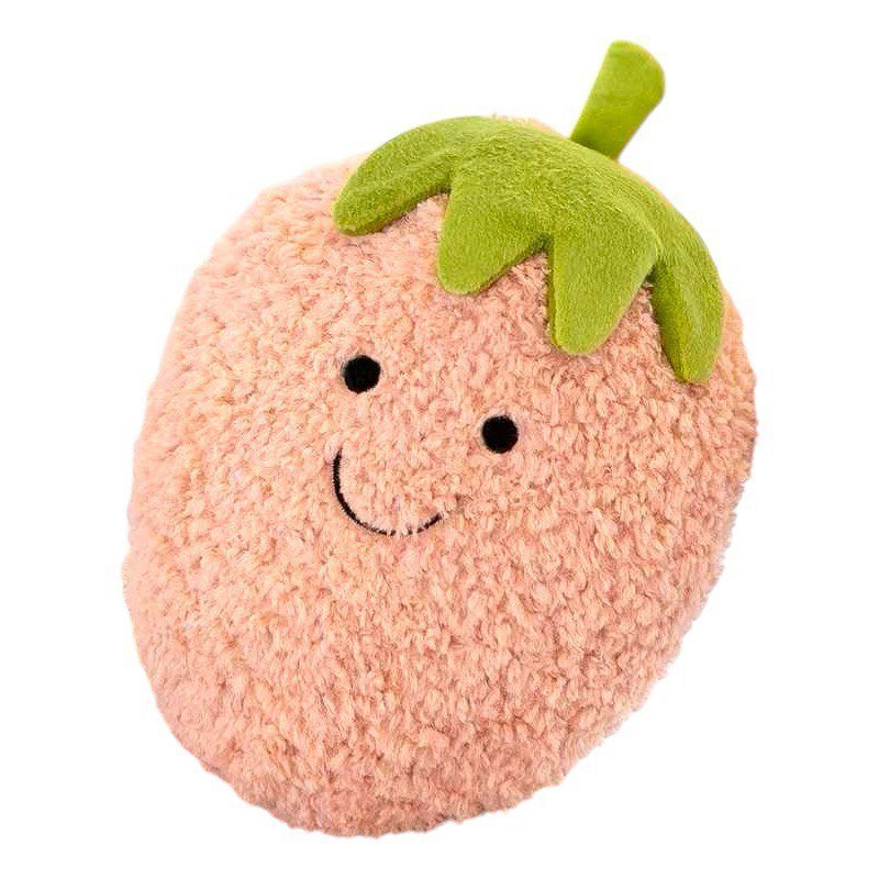 PLUSZAK TRUSKAWKA UŚMIECHNIĘTA 20 CM – MIĘKKA MASKOTKA OWOC PRZYTULANKA DLA DZIECI I DOROSŁYCH