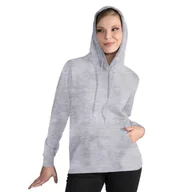 Bluzy sportowe damskie - Damska Gładka Bluza Sportowa Przez Głowę Kaptur - miniaturka - grafika 1