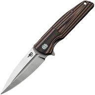 Noże - Nóż składany Bestech Knives Fin Satin - Black/Orange/Beige - miniaturka - grafika 1
