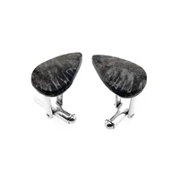 Spinki do mankietów i krawatów - Spinki do mankietów Fossil Koralowiec (S984) Srebro [925] - miniaturka - grafika 1