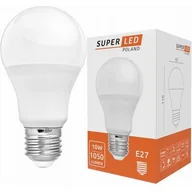 Żarówki LED - Żarówka LED SUPERLED E27 10W Biała Zimna - miniaturka - grafika 1