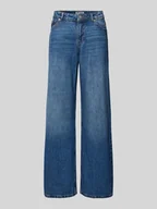 Spodnie damskie - Jeansy o kroju baggy fit z 5 kieszeniami - miniaturka - grafika 1