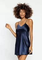 Piżamy damskie - HALKA KAREN SATYNA GRANAT - D Karen - miniaturka - grafika 1