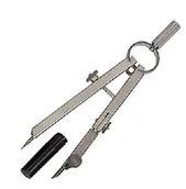 Akcesoria kreślarskie - Leniar Leniar Cyrkiel szybko przestawny 155mm metal 61503 - miniaturka - grafika 1