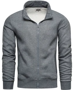 Bluza męska grafitowa z stójką Recea - Bluzy męskie - miniaturka - grafika 1