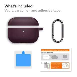 Caseology vault apple airpods pro 1 burgundy - Akcesoria do słuchawek - miniaturka - grafika 12