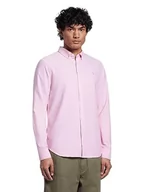 Koszule męskie - Farah Męska koszula Brewer Cotton Oxford Slim Fit, Koralowy róż, 3XL - miniaturka - grafika 1