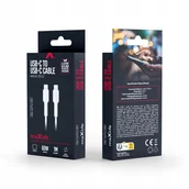 Kable USB - Maxlife kabel MXUC-13 USB-C - USB-C 1,0 m 60W biały - miniaturka - grafika 1