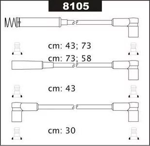 Przewody Zaplonowe 8105 - Kable wysokiego napięcia - miniaturka - grafika 1