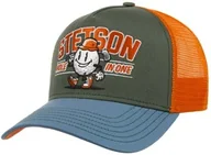 Czapki i chusty sportowe męskie - Czapka Trucker Hole in One by Stetson, niebiesko-zielony, One Size - miniaturka - grafika 1