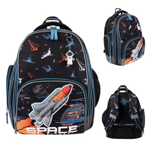 St. Right Plecak Szkolny Dwukomorowy Premium Space - Plecaki szkolne i tornistry - miniaturka - grafika 1